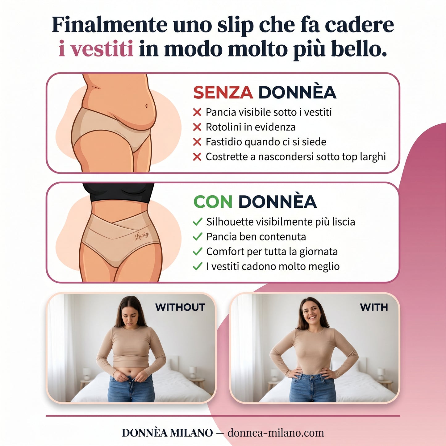 Slip Modellante Vita Alta — Controllo Addome Senza Cuciture